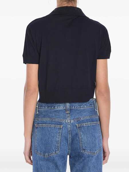 Tricouri Polo Khaite Cropped polo Blue Femei (BM 17397366) 4