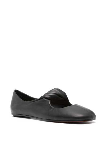 Balerini Alexander McQueen Twisted detail ballet flats Black Femei (BM 17397393) 2