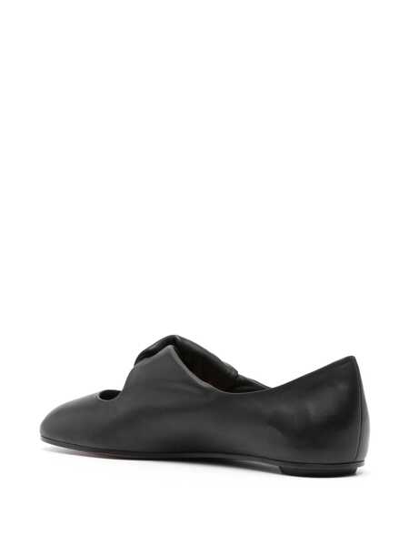 Balerini Alexander McQueen Twisted detail ballet flats Black Femei (BM 17397393) 3