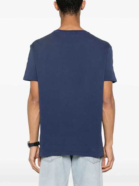 Tricouri Ralph Lauren T-shirt with Ralph logo Blue Barbati (BM 17397435) 4