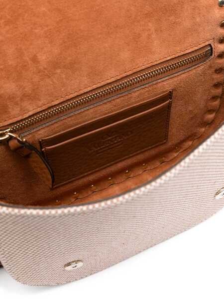 Genti tip postas Valentino Garavani Rockstud crossbody bag Beige Femei (BM 17397543) 5