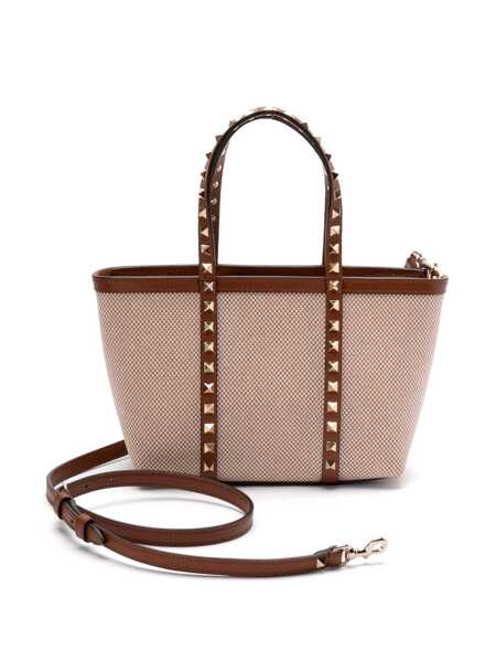 Genti de mana Valentino Garavani Rockstud tote bag Beige Femei (BM 17397552) 2