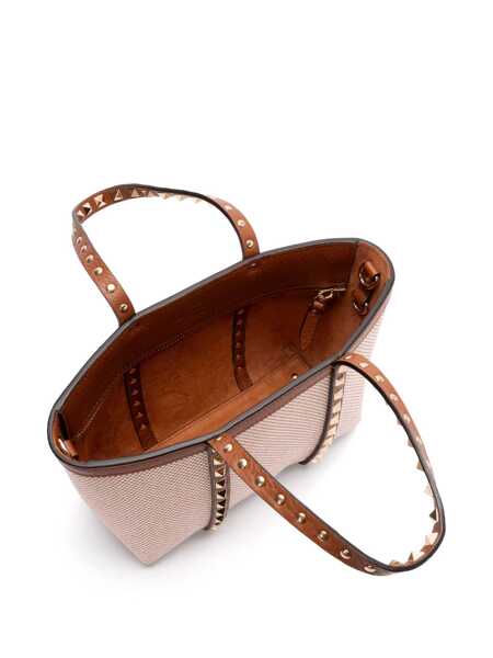 Genti de mana Valentino Garavani Rockstud tote bag Beige Femei (BM 17397552) 4