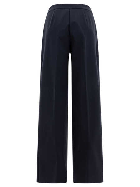 Pantaloni casual Max Mara Straight-leg trousers Blue Femei (BM 17397564) 2
