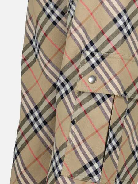 Pantaloni casual Burberry Check cargo trousers Beige Femei (BM 17397585) 3