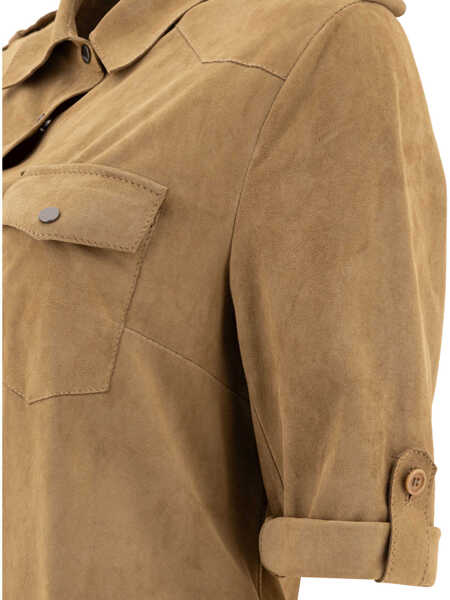 Camasi office Salvatore Santoro Shirts Beige Femei (BM 17397645) 4