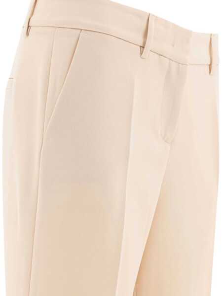 Pantaloni casual F.IT Trousers White Femei (BM 17397711) 4