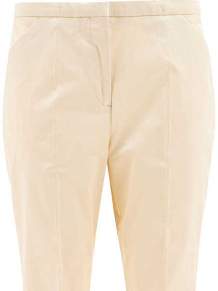 Pantaloni casual TOTME Trousers White Femei (BM 17397762) 3