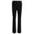 Max Mara Flared pants with leather belt Black