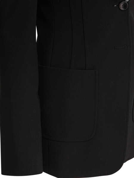 Sacouri Max Mara Slim jersey blazer Black Femei (BM 17398101) 4