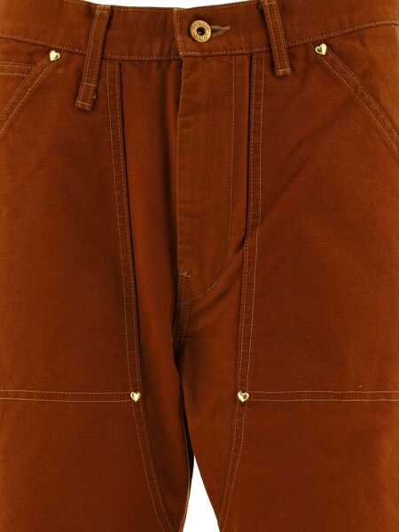 Pantaloni casual HUMAN MADE Duck Painter trousers Brown Barbati (BM 17401050) 3