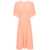 Chloe Draped midi dress Orange