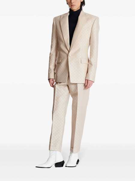 Pulovere Balmain Sweater with patch logo Blue Barbati (BM 17401449) 2