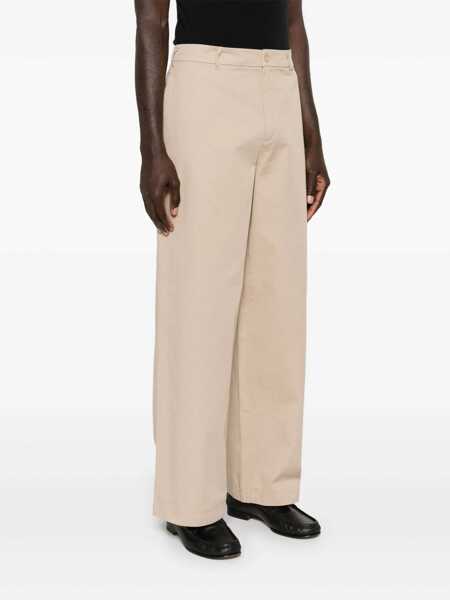 Pantaloni casual Acne Studios Face trousers Beige Femei (BM 17401500) 4