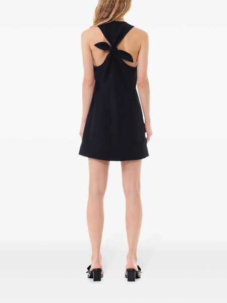 Rochii elegante Ganni Twill dress Black Femei (BM 17401527) 4