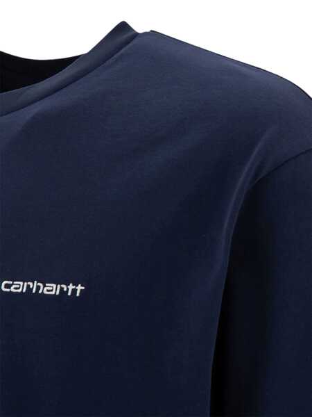 Tricouri Carhartt Script Embroidery t-shirt Blue Barbati (BM 17401605) 3
