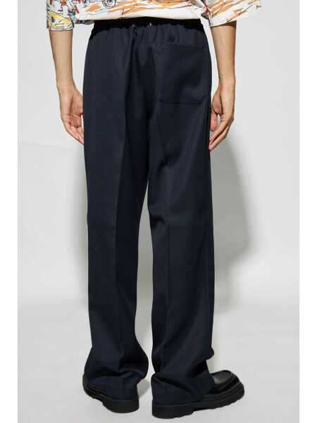 Pantaloni casual Golden Goose Wool jogging pants Blue Barbati (BM 17401719) 4