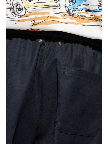 Pantaloni casual Golden Goose Wool jogging pants Blue Barbati (BM 17401719) 5