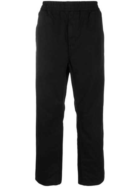 Pantaloni casual Carhartt Flint trousers Black Barbati (BM 17401734) 1