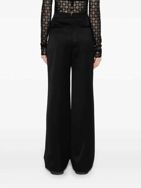 Pantaloni casual Givenchy Wool pleated trouses Black Femei (BM 17401737) 4