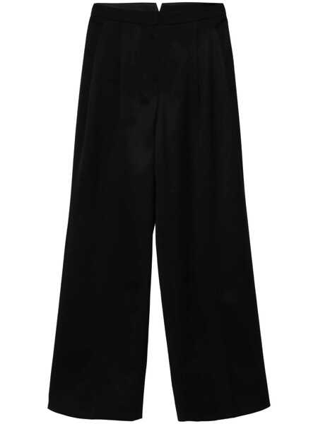 Pantaloni casual Givenchy Wool pleated trouses Black Femei (BM 17401737) 1