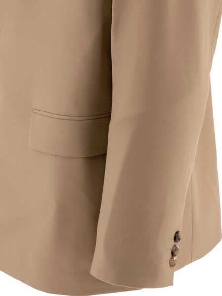 Sacouri COMME DES GARONS HOMME Single-breasted oversized blazer Beige Barbati (BM 17401908) 2