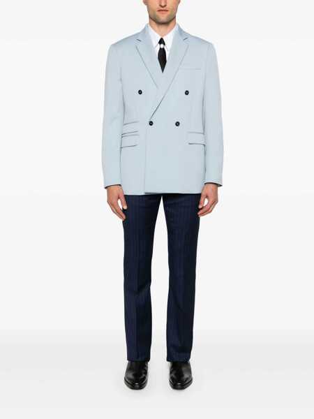 Pantaloni casual Givenchy Pinstriped tailored trousers Blue Barbati (BM 17401932) 2