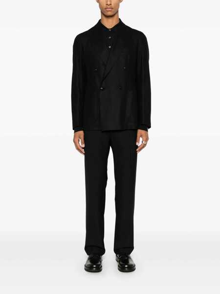 Tricouri Polo John Smedley Belper merino wool polo shirt Black Barbati (BM 17401959) 2