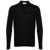 John Smedley "Belper" merino wool polo shirt Black
