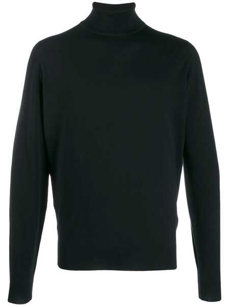 Pulovere John Smedley Merino wool Cherwell turtleneck sweater Black Barbati (BM 17402004) 1