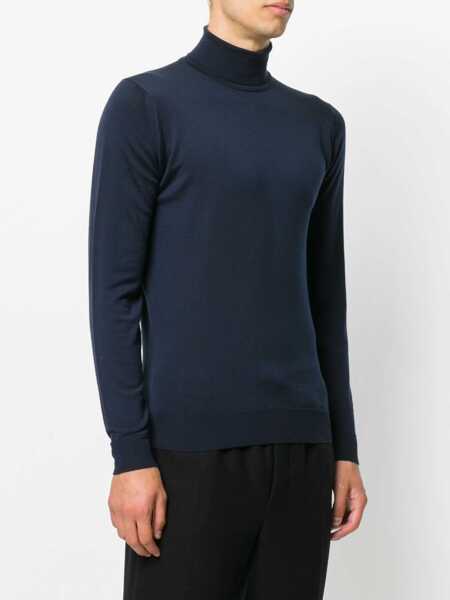 Pulovere John Smedley Merino wool Cherwell turtleneck sweater Blue Barbati (BM 17402010) 3