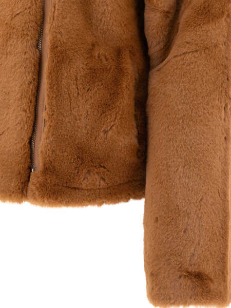 Paltoane Apparis Dahlia biker coat Beige Femei (BM 17402127) 4