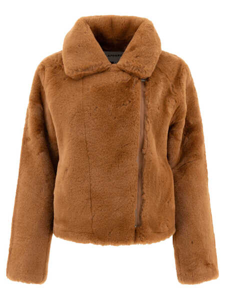 Paltoane Apparis Dahlia biker coat Beige Femei (BM 17402127) 1