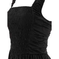 Rochii elegante Ganni Dama - Rochii elegante Ganni Cotton poplin midi dress Black Femei (BM 17402220) - B-mall.ro