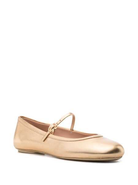 Balerini Gianvito Rossi Carla Mary jane ballet flats Gold Femei (BM 17402280) 2