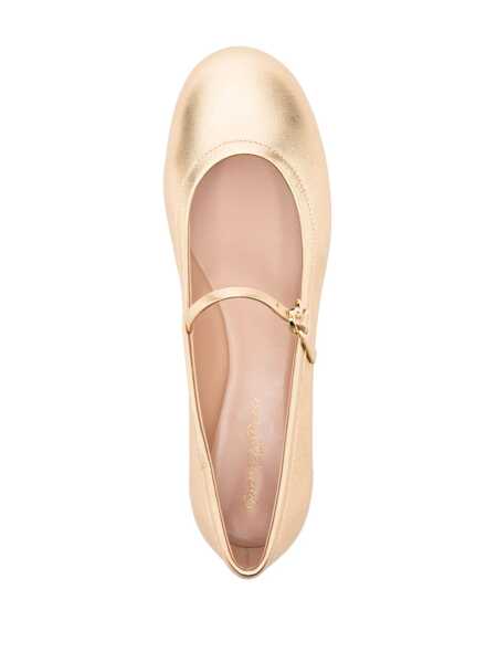 Balerini Gianvito Rossi Carla Mary jane ballet flats Gold Femei (BM 17402280) 4