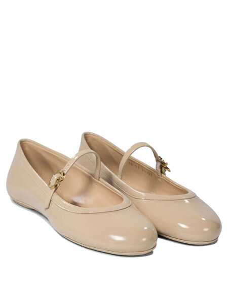 Balerini Gianvito Rossi Carla Mary jane ballet flats Beige Femei (BM 17402301) 2