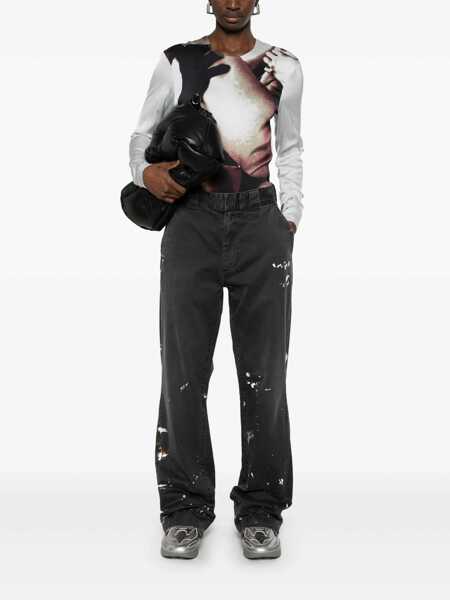 Blugi drepti GALLERY DEPT. La Chino Flare Jeans Black Barbati (BM 17402355) 3