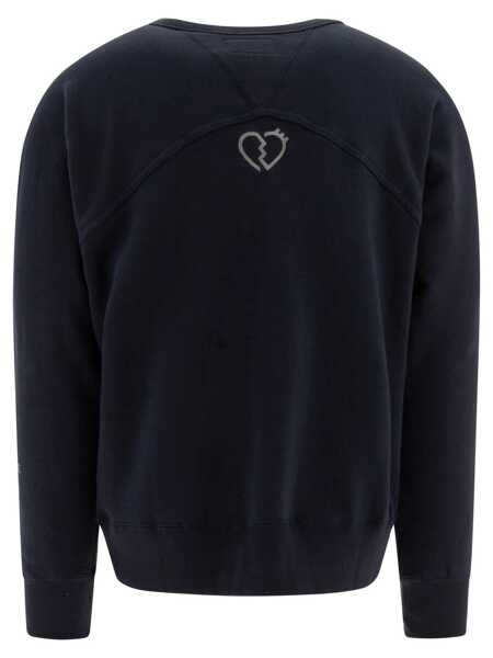 Hanorace HUMAN MADE Sweatshirt with zipper detail Blue Barbati (BM 17402367) 2