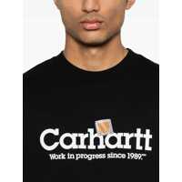 Tricouri Carhartt pentru Barbati - Tricouri Carhartt S/S Label Script T-shirt Black Barbati (BM 17402421) - B-mall.ro