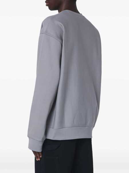 Hanorace Carhartt American Script sweatshirt Grey Barbati (BM 17402562) 3