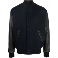 Bomber jacket Wool and leather bomber jacket Barbati