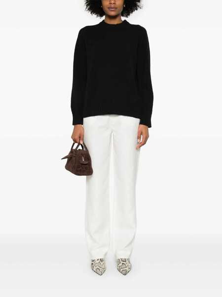 Pulovere Loulou Studio Canillo crewneck sweater Black Femei (BM 17403093) 2