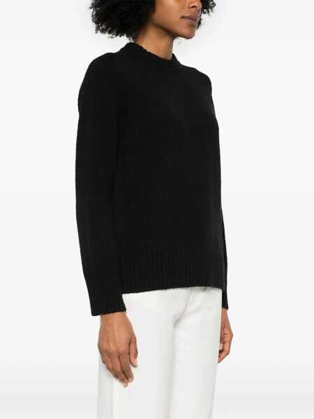 Pulovere Loulou Studio Canillo crewneck sweater Black Femei (BM 17403093) 3