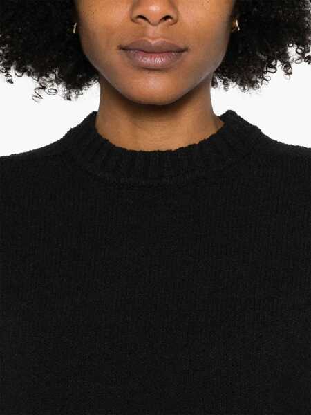 Pulovere Loulou Studio Canillo crewneck sweater Black Femei (BM 17403093) 5