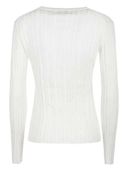 Tricouri Loulou Studio Elsa silk crewneck t-shirt White Femei (BM 17403174) 2