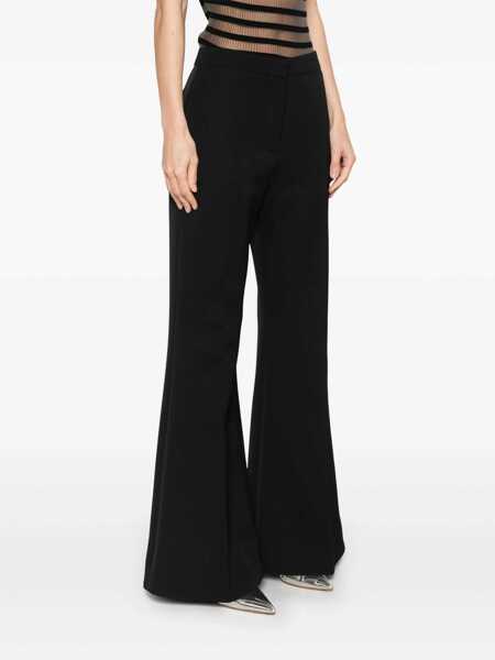 Pantaloni casual Givenchy Flared trousers Black Femei (BM 17403495) 3