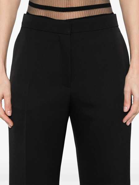 Pantaloni casual Givenchy Flared trousers Black Femei (BM 17403495) 5