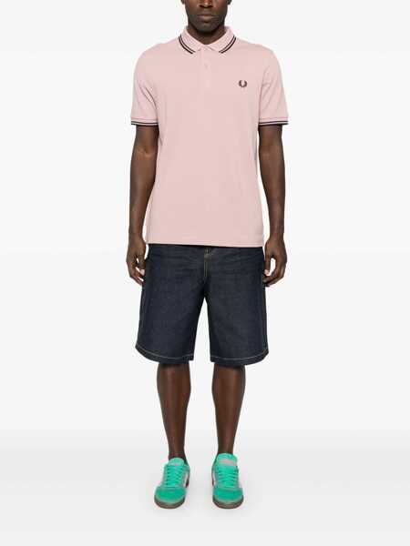 Tricouri Polo Comme des Garons CDG Fred Perry polo shirt Pink Barbati (BM 17403603) 2