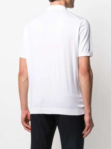 Tricouri Polo John Smedley Adrian polo shirt White Barbati (BM 17403636) 4